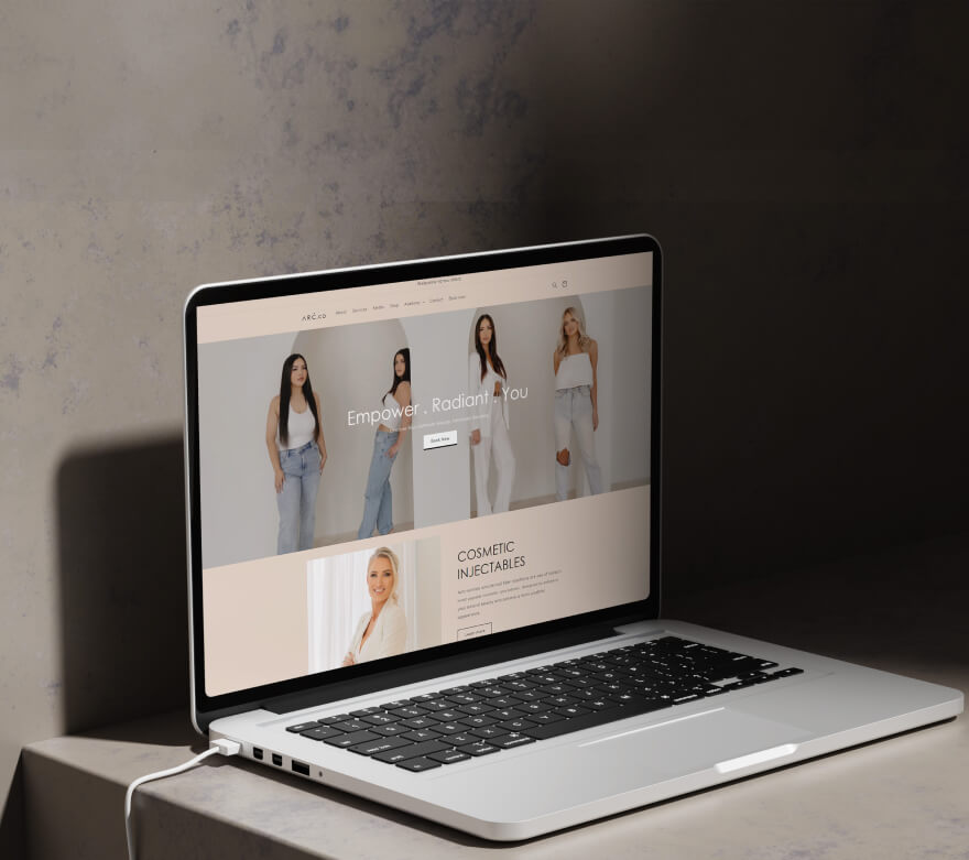 Silver laptop with black keyboard