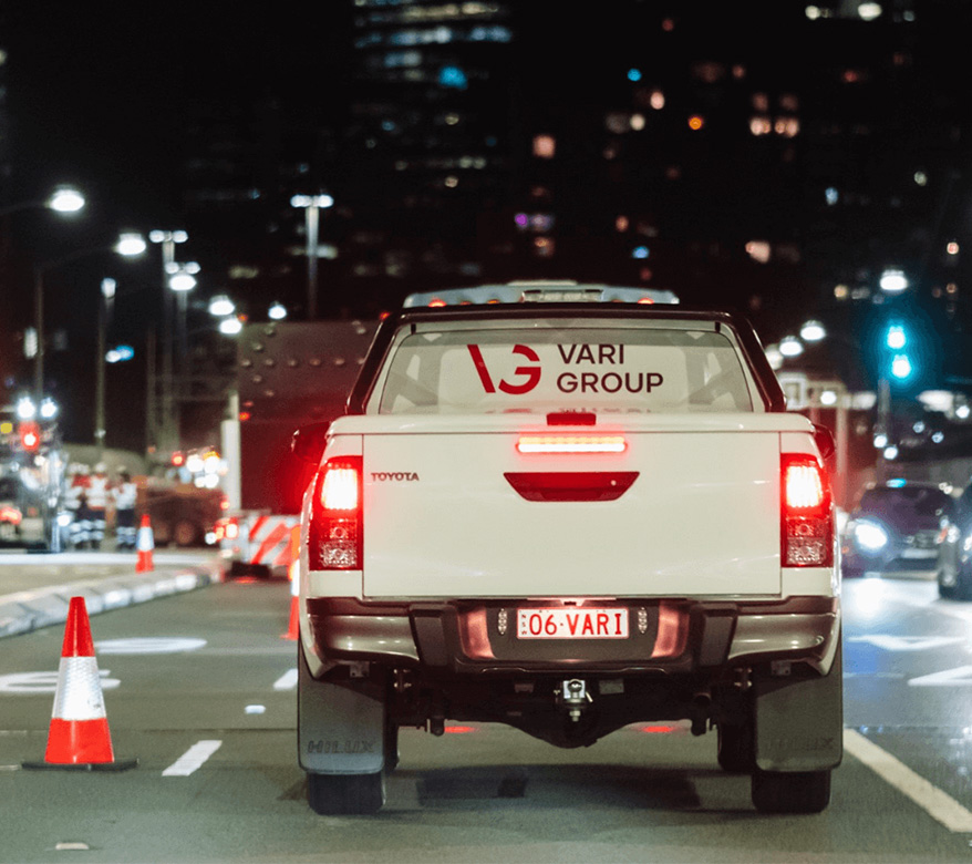pickup truck back view