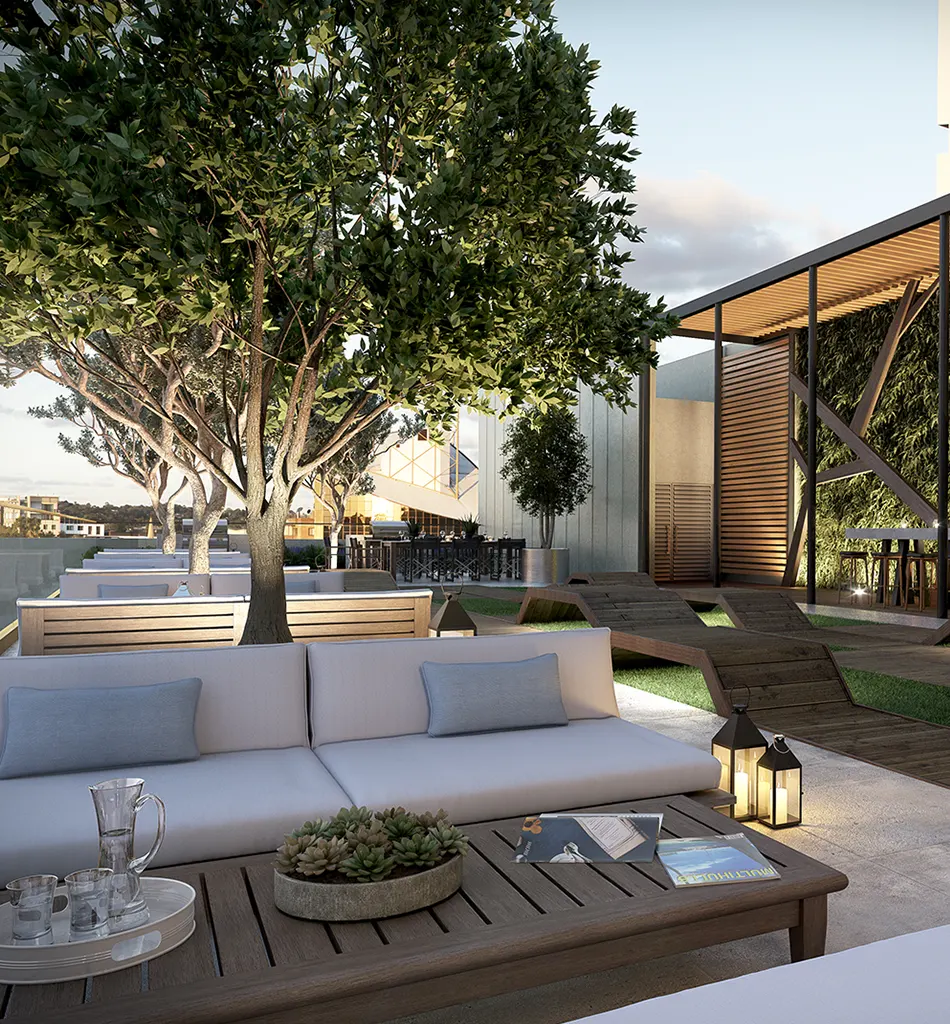 Outdoor Modern Living Space of The Lennox