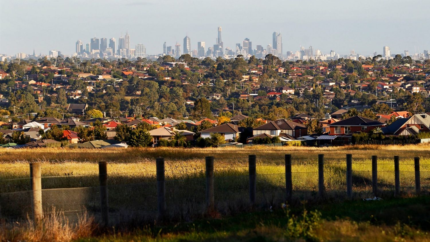 View of the Residential and Commercial establishments of Melbourne
