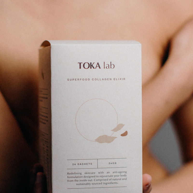 A Box of Toka Lab Superfood Collagen Elixir | Product Photography for Ecommerce Industry