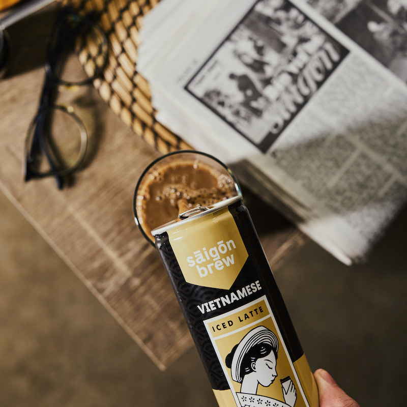 A Can of Saigon Brew Iced Latte | Product Photography for Effective Marketing Solutions